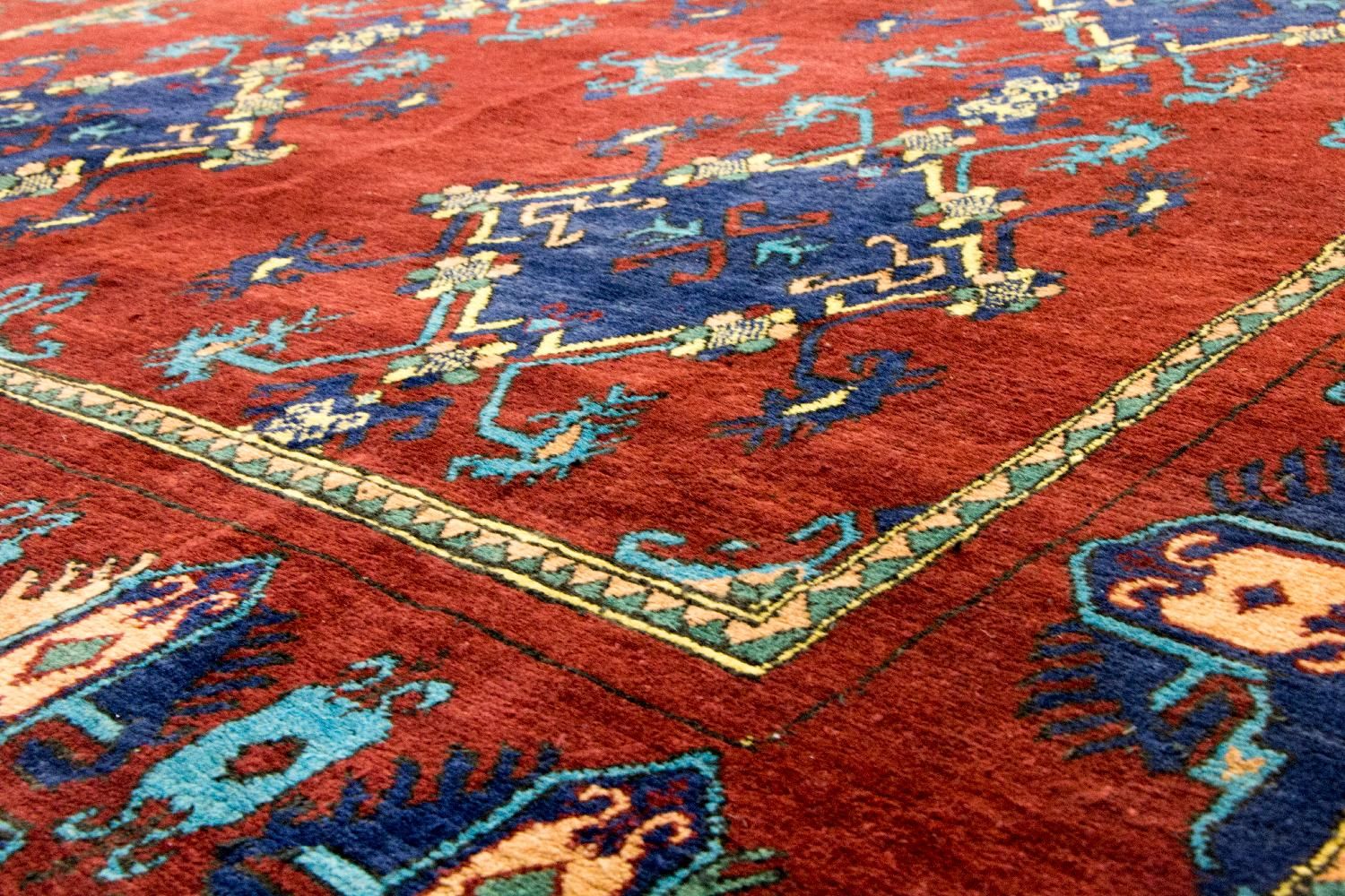 Afghansk tæppe - Kunduz - 294 x 211 cm - rød