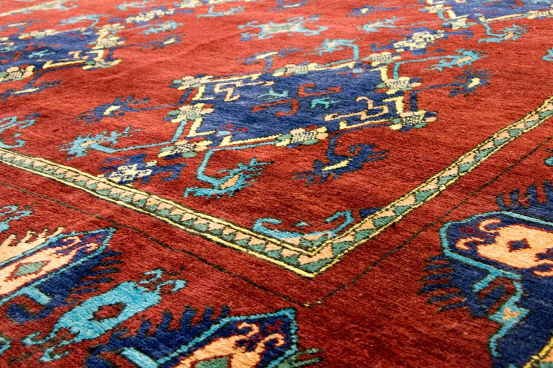 Afghansk tæppe - Kunduz - 294 x 211 cm - rød