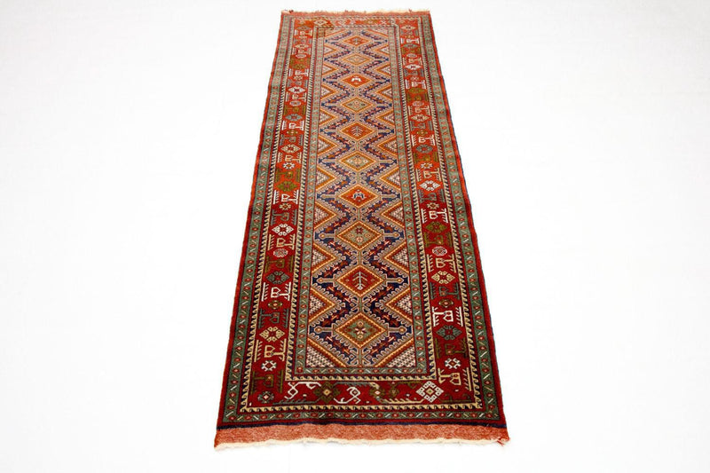 Løber Afghansk tæppe - 194 x 75 cm - rød