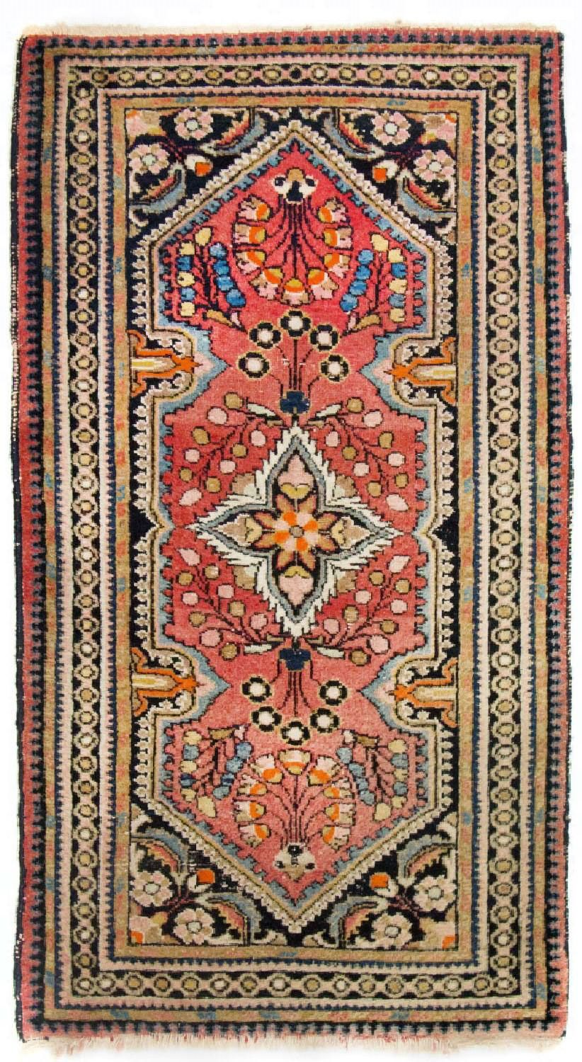 Persisk tæppe - Nomadisk - 126 x 66 cm - rød
