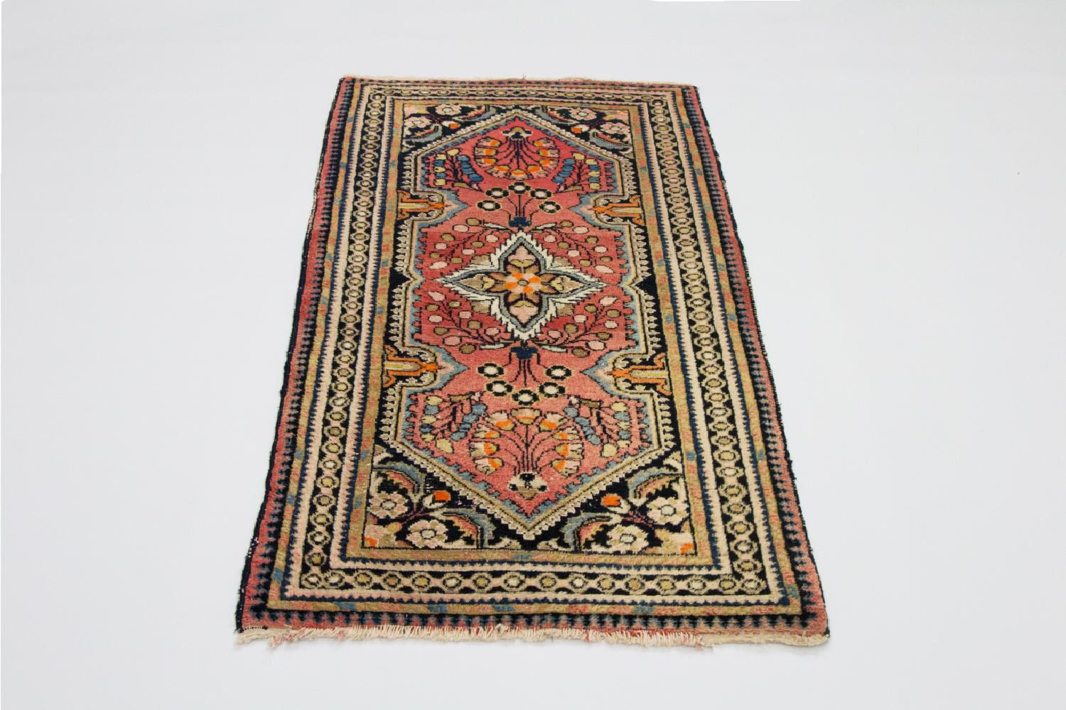 Persisk tæppe - Nomadisk - 126 x 66 cm - rød