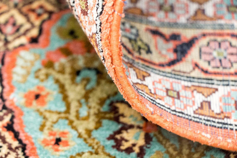Løber Silketæppe - Kashmir Silk - 313 x 82 cm - flerfarvet