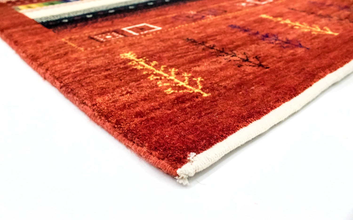 Gabbeh Tæppe - Loribaft Persisk - 241 x 172 cm - farvet
