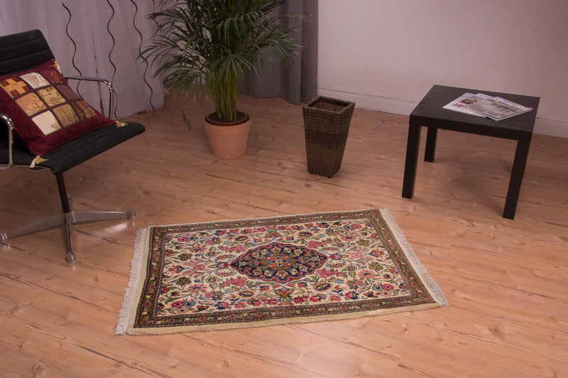 Persisk tæppe - Ghom - 110 x 77 cm - flerfarvet