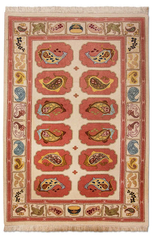 Persisk tæppe - Tabriz - Royal - 109 x 99 cm - flerfarvet
