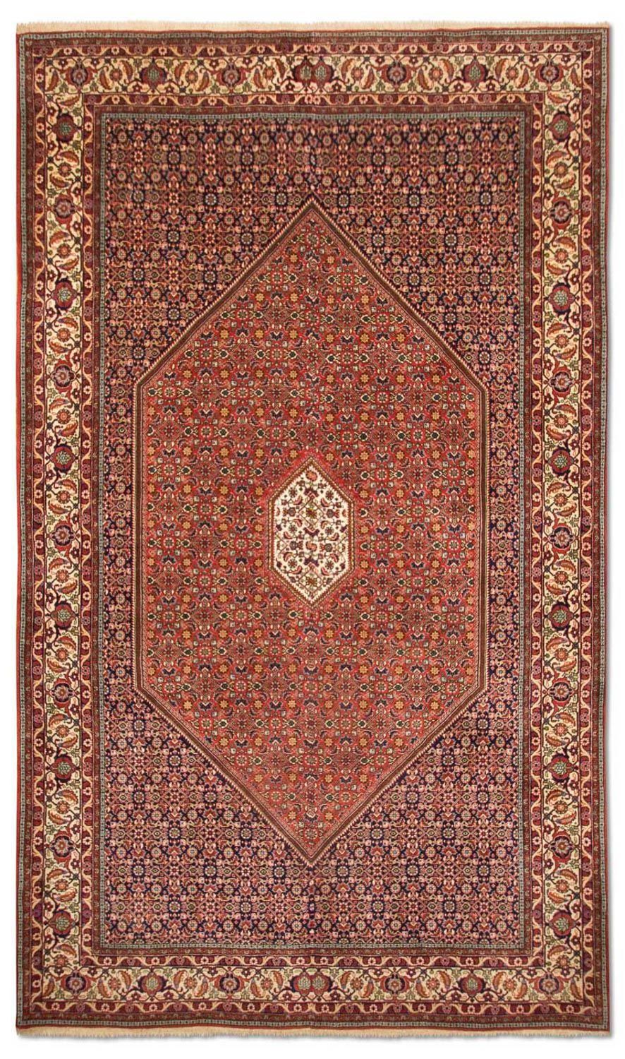 Persisk tæppe - Bijar - 348 x 203 cm - lys brun