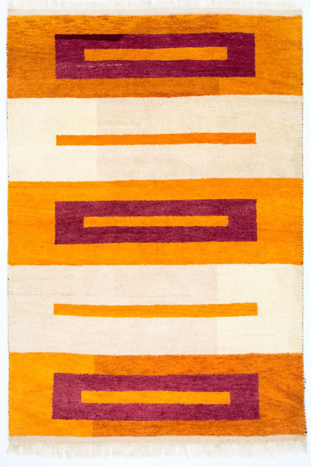 Gabbeh-tæppe - Indus - 197 x 140 cm - flerfarvet