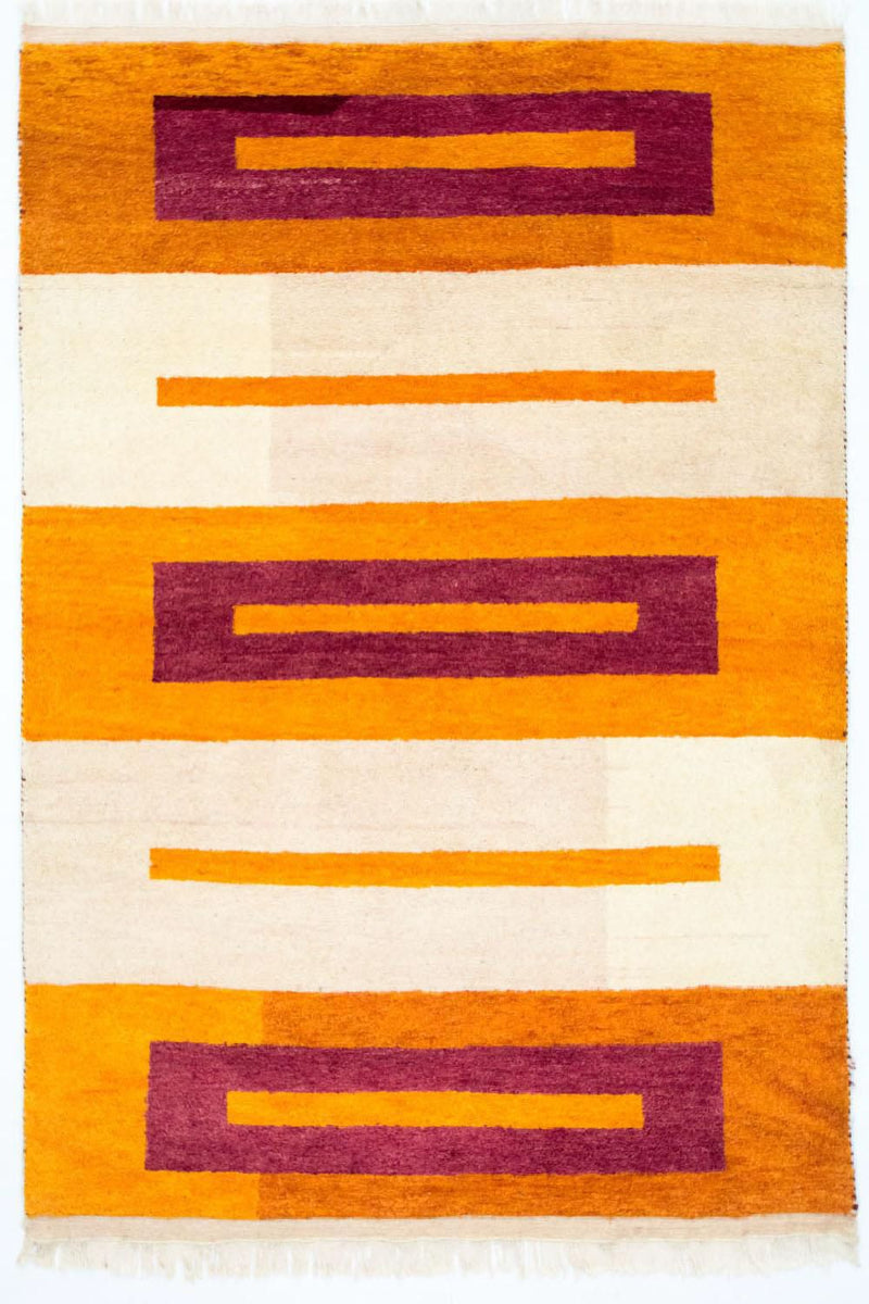Gabbeh-tæppe - Indus - 197 x 140 cm - flerfarvet