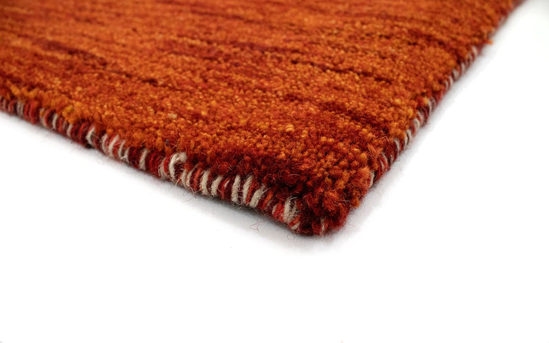 Uldtæppe - 112 x 60 cm - rust