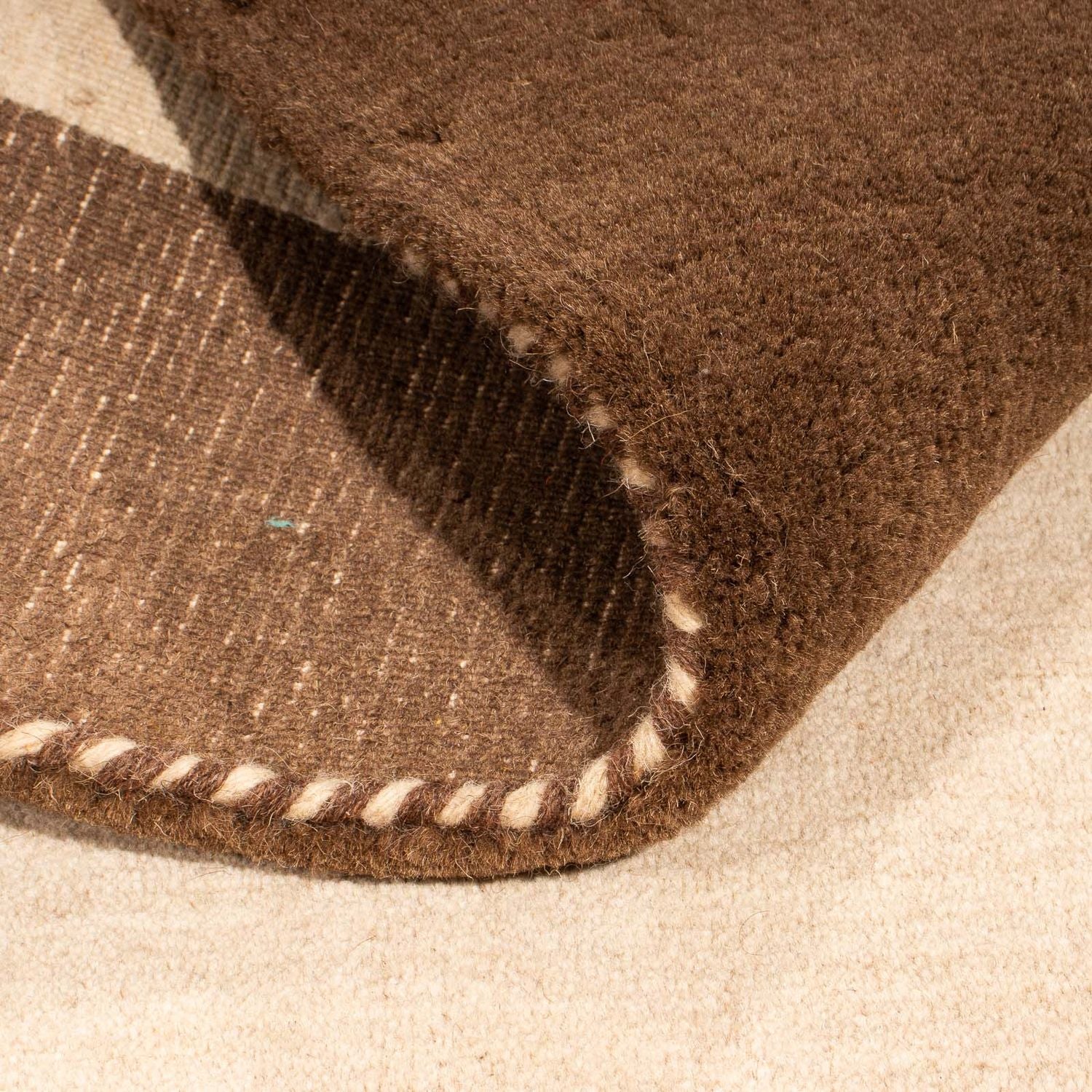 Gabbeh Tæppe - Loribaft Softy - 124 x 94 cm - beige