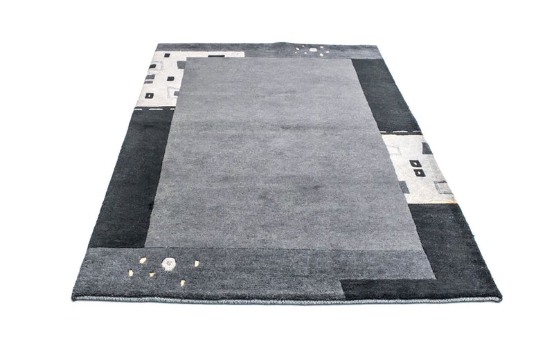 Nepal Tæppe - 180 x 124 cm - sølv