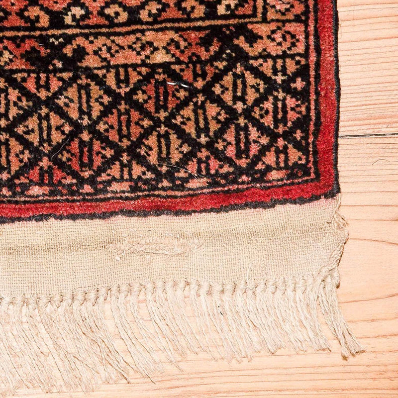 Afghansk tæppe - Bukhara - 191 x 123 cm - lysrød