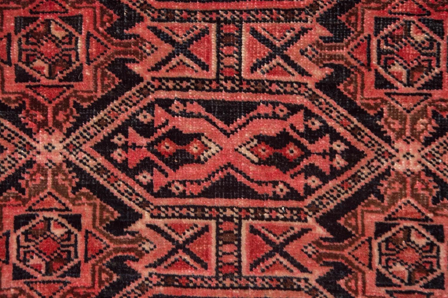 Afghansk tæppe - Bukhara - 191 x 123 cm - lysrød
