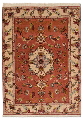 Persisk tæppe - Tabriz - Royal - 147 x 104 cm - terrakotta