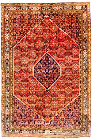 Persisk tæppe - Bijar - Royal - 174 x 115 cm - rød