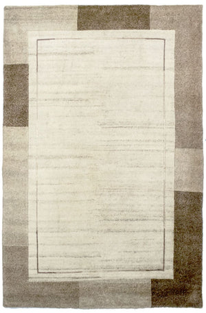 Nepal Tæppe - 187 x 125 cm - beige