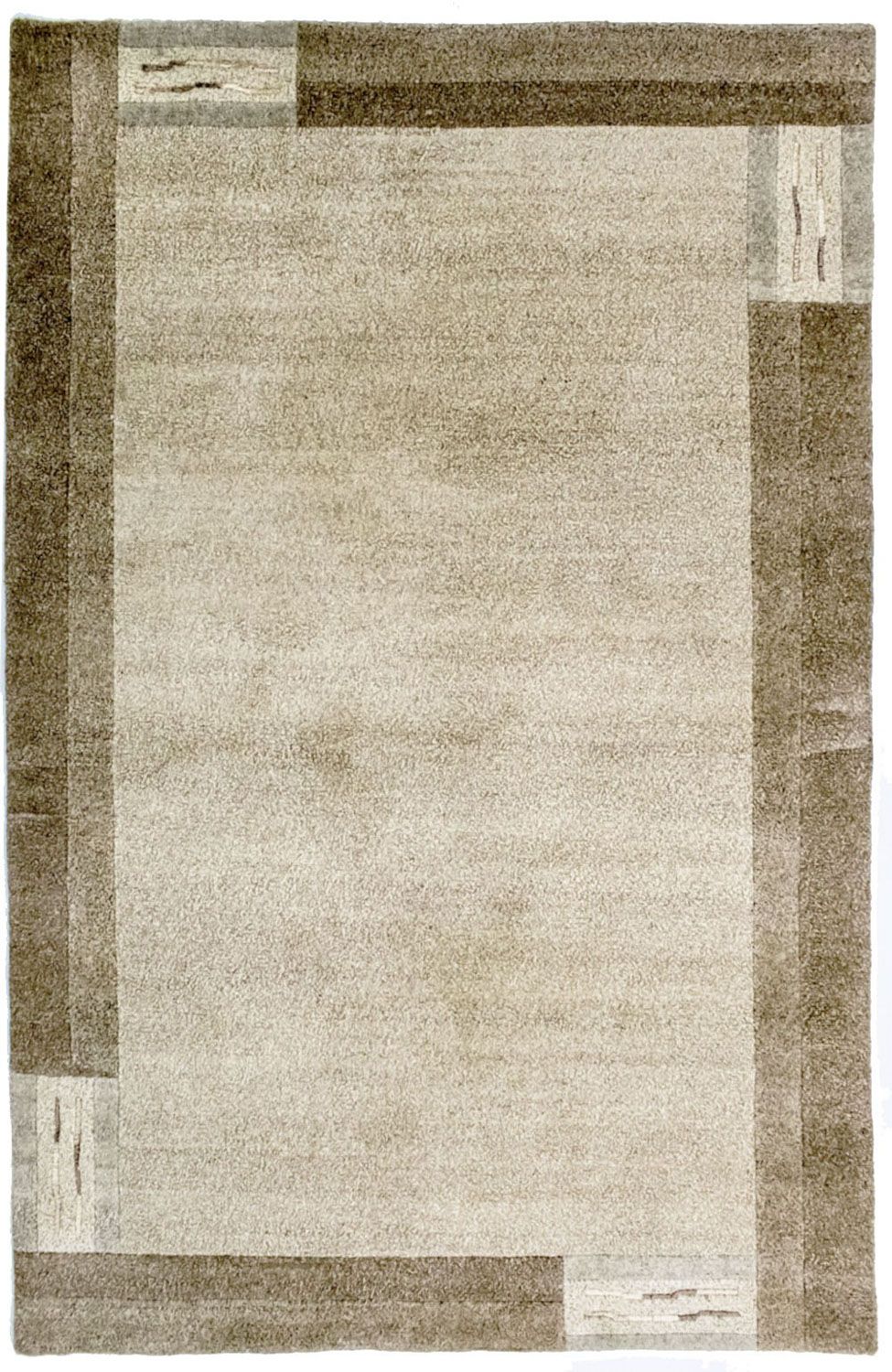 Nepal Tæppe - 190 x 125 cm - beige