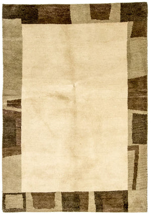 Gabbeh-tæppe - Indus - 203 x 143 cm - beige