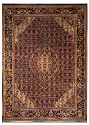 Persisk tæppe - Tabriz - Royal - 353 x 252 cm - mørkeblå