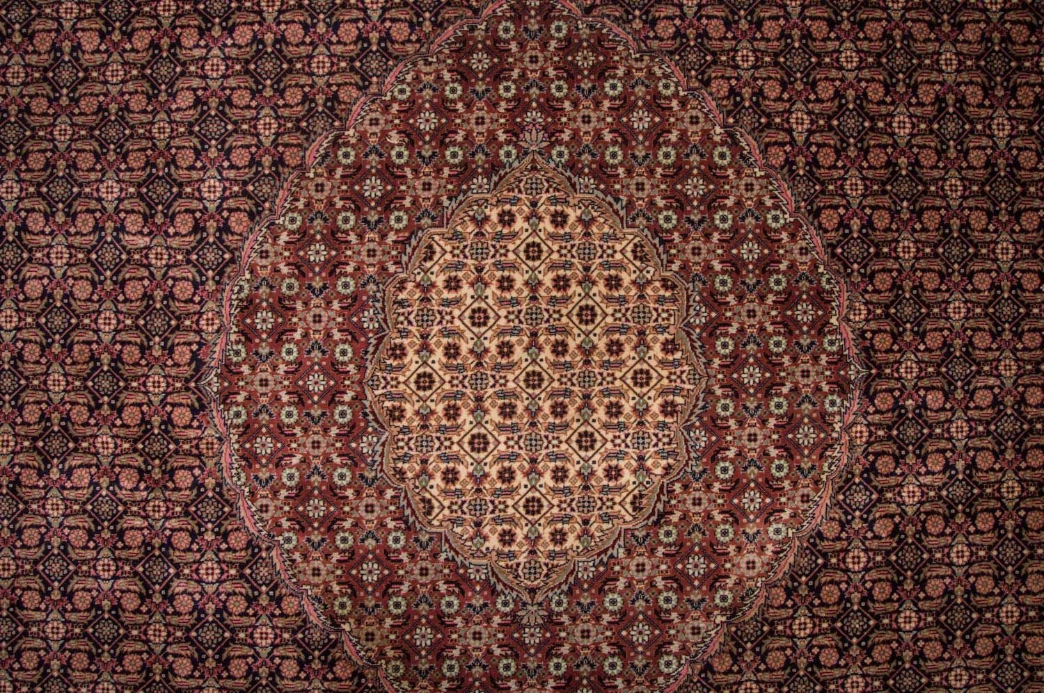 Persisk tæppe - Tabriz - Royal - 353 x 252 cm - mørkeblå