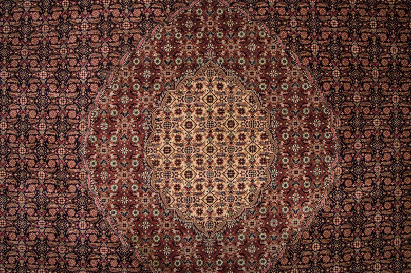 Persisk tæppe - Tabriz - Royal - 353 x 252 cm - mørkeblå