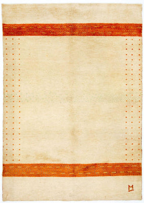 Gabbeh-tæppe - Indus - 195 x 139 cm - beige