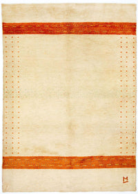 Gabbeh-tæppe - Indus - 195 x 139 cm - beige
