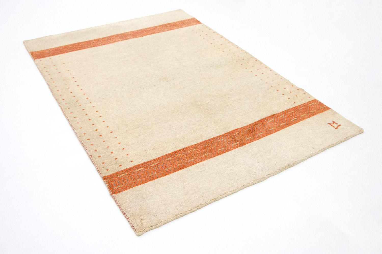 Gabbeh-tæppe - Indus - 195 x 139 cm - beige