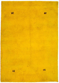 Gabbeh-tæppe - Indus - 202 x 141 cm - guld