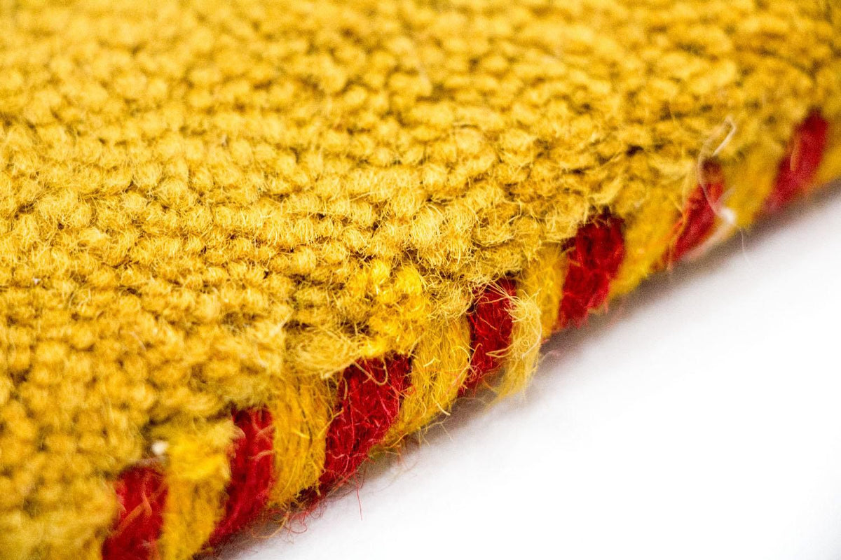 Gabbeh-tæppe - Indus - 202 x 141 cm - guld