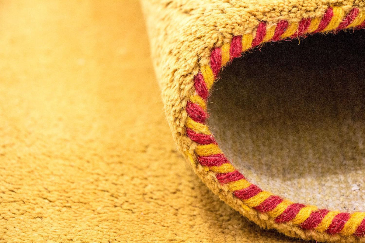 Gabbeh-tæppe - Indus - 202 x 141 cm - guld