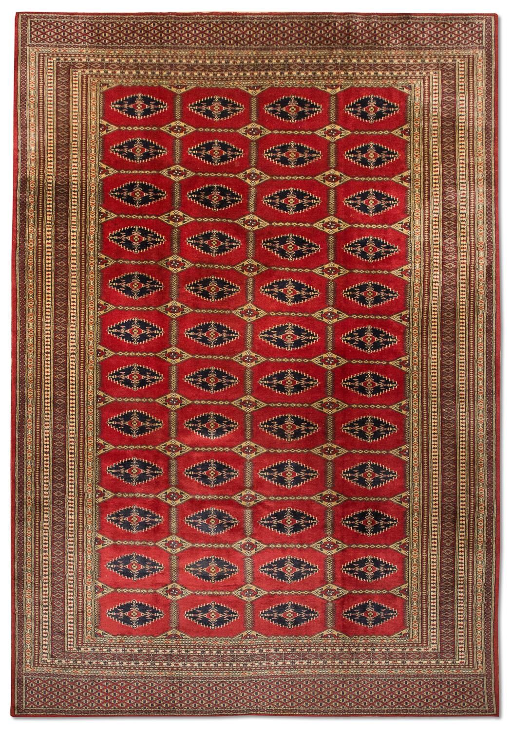 Afghansk tæppe - Bukhara - 292 x 188 cm - rød