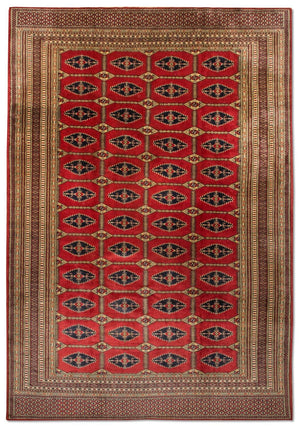 Afghansk tæppe - Bukhara - 292 x 188 cm - rød