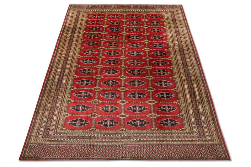 Afghansk tæppe - Bukhara - 292 x 188 cm - rød
