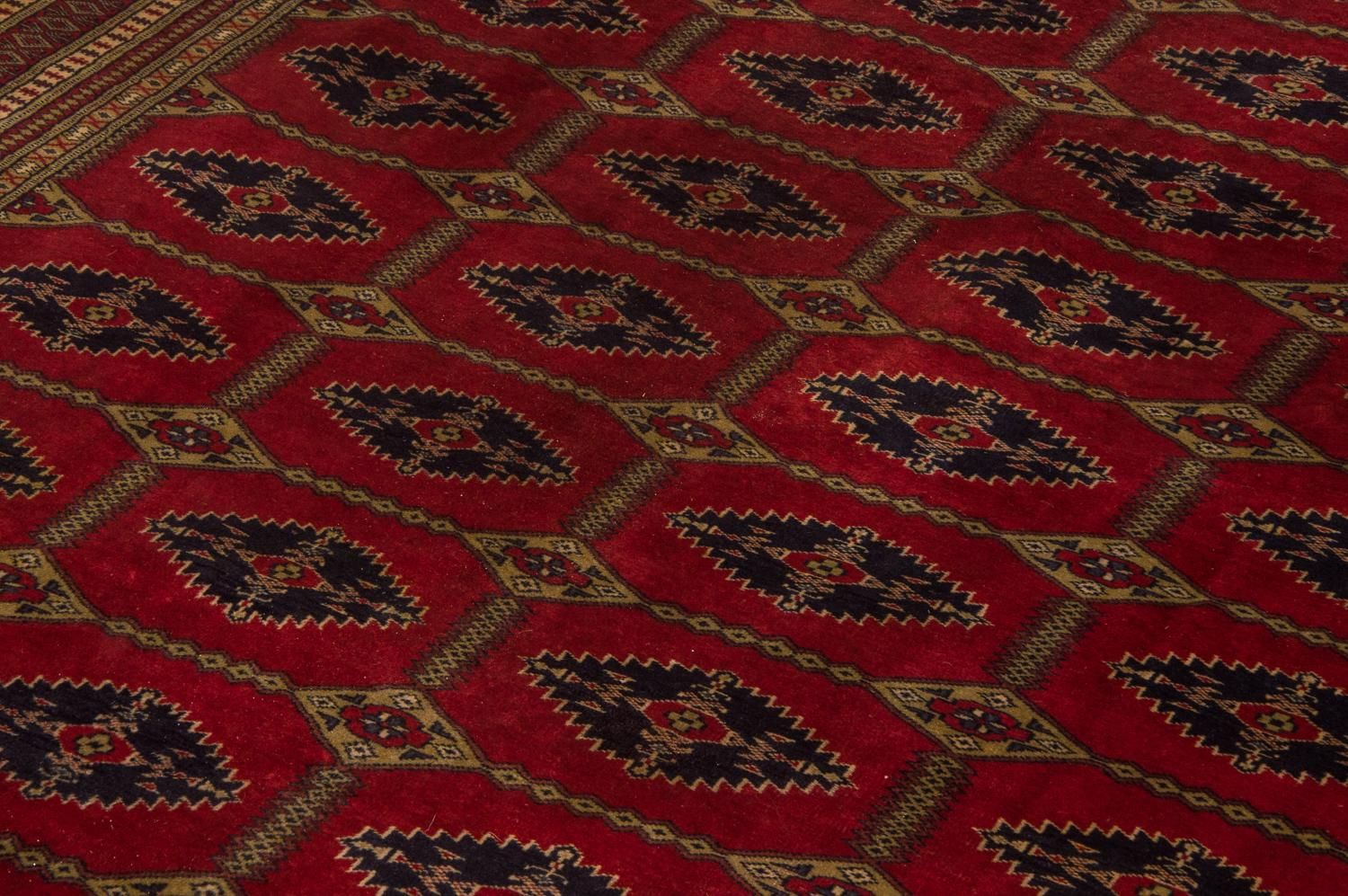 Afghansk tæppe - Bukhara - 292 x 188 cm - rød
