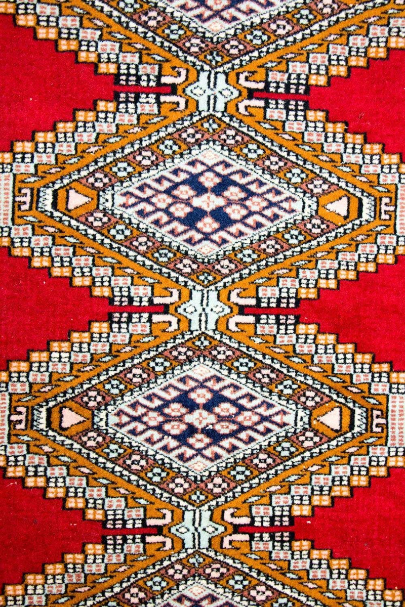 Afghansk tæppe - Bukhara - 168 x 130 cm - rød