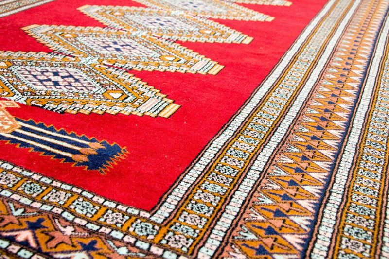 Afghansk tæppe - Bukhara - 168 x 130 cm - rød