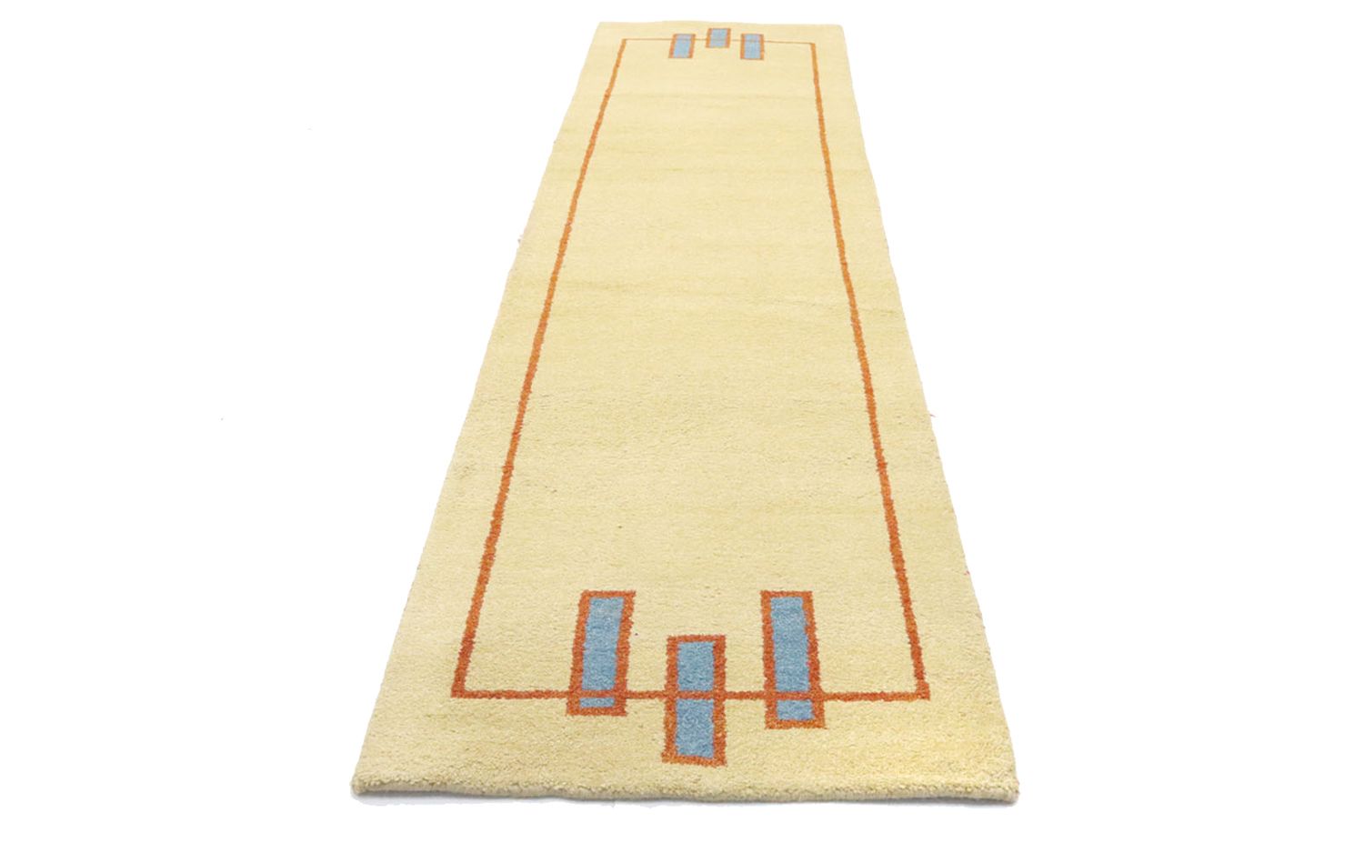 Løber Gabbeh-tæppe - Indus - 298 x 80 cm - beige