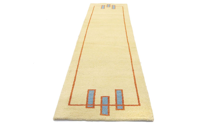 Løber Gabbeh-tæppe - Indus - 298 x 80 cm - beige