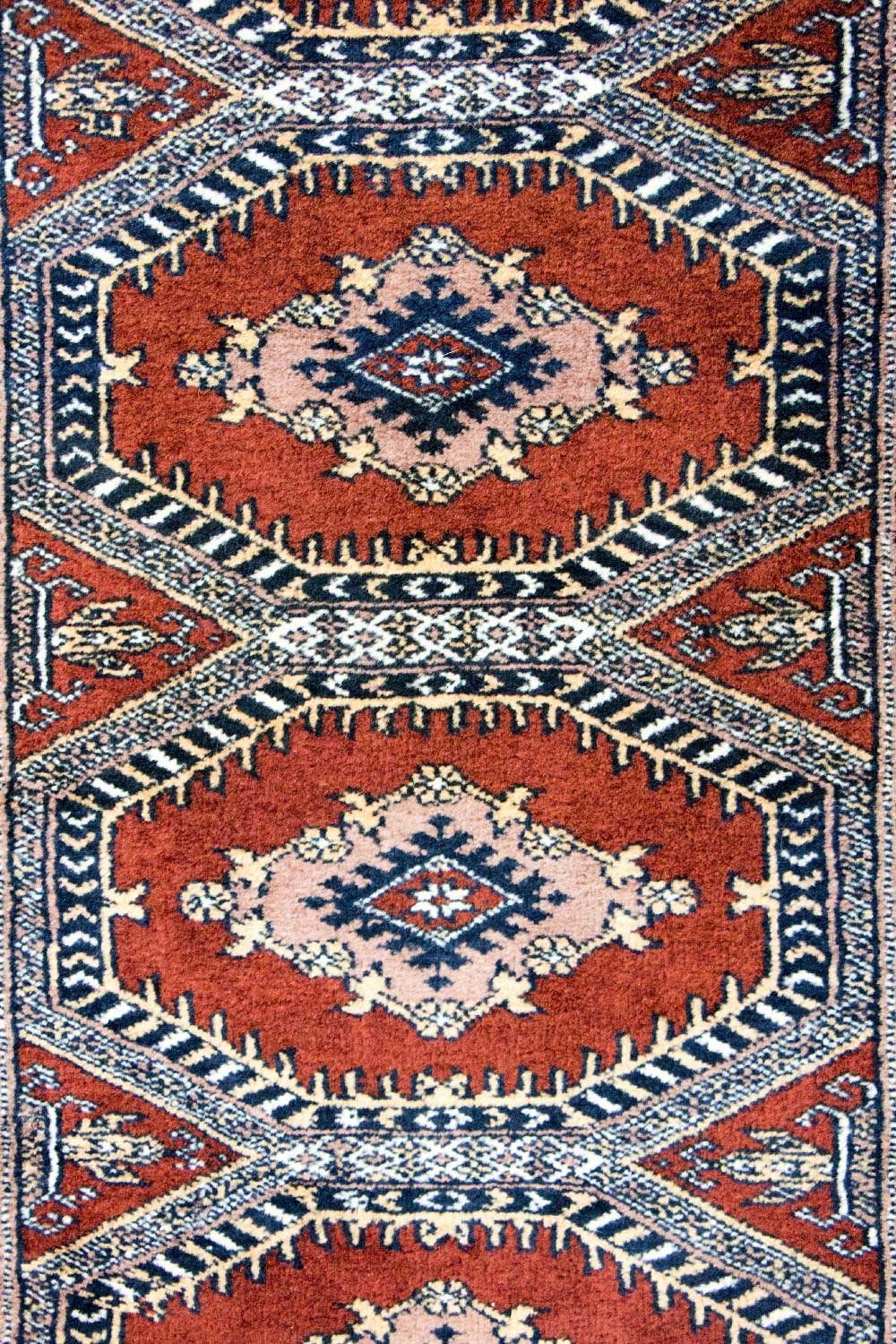 Løber Afghansk tæppe - Bukhara - 300 x 97 cm - rød