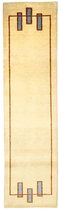 Løber Gabbeh-tæppe - Indus - 294 x 80 cm - beige