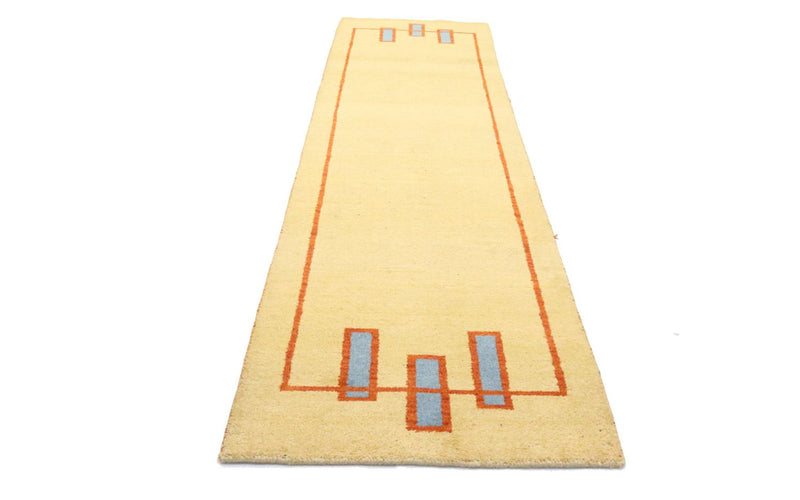 Løber Gabbeh-tæppe - Indus - 294 x 80 cm - beige