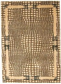 Uldtæppe - 243 x 170 cm - flerfarvet