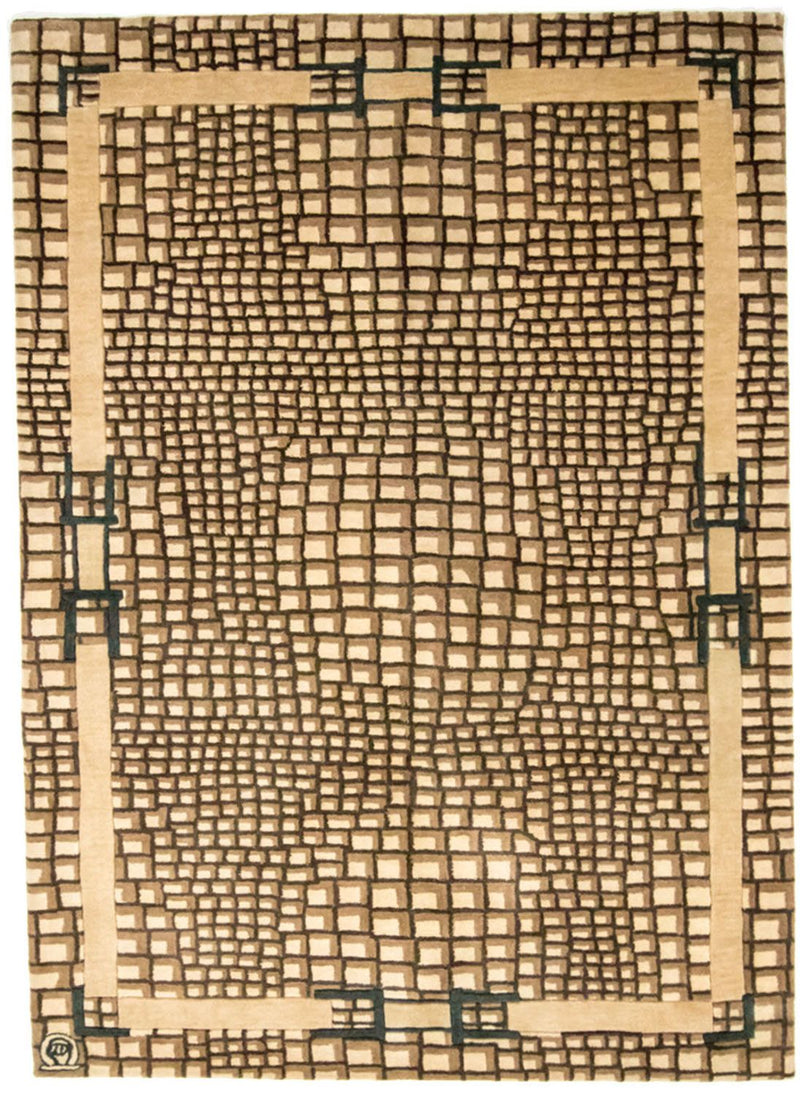 Uldtæppe - 243 x 170 cm - flerfarvet