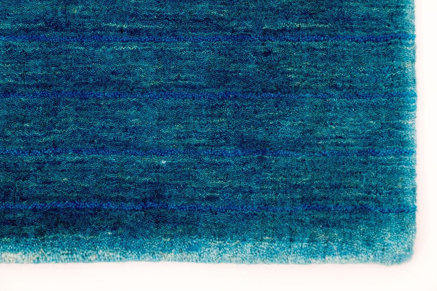 Løber Uldtæppe - 180 x 107 cm - blå