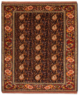 Persisk tæppe - Classic - 171 x 140 cm - mørkeblå