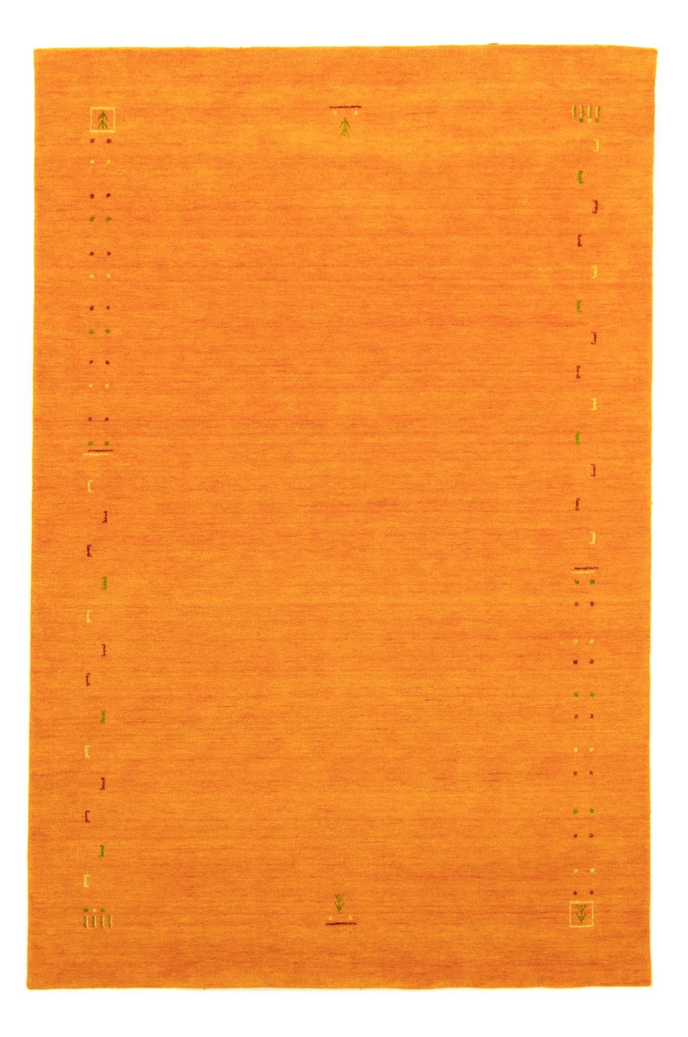 Gabbeh-tæppe - Indus firkantet  - 200 x 200 cm - orange