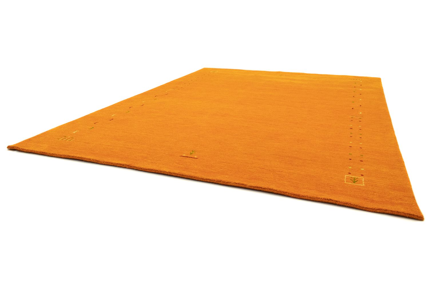 Gabbeh-tæppe - Indus firkantet  - 200 x 200 cm - orange