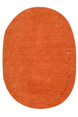 Gabbeh-tæppe - Indus rundt  - 200 x 200 cm - orange