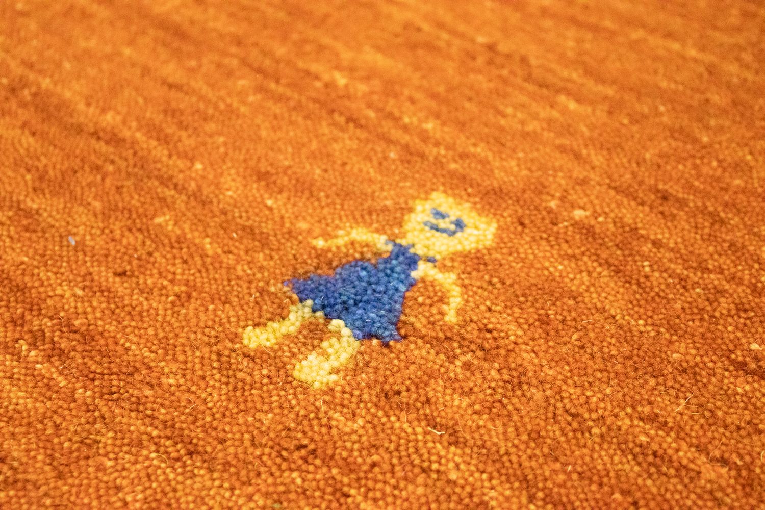 Gabbeh-tæppe - Indus firkantet  - 250 x 250 cm - orange